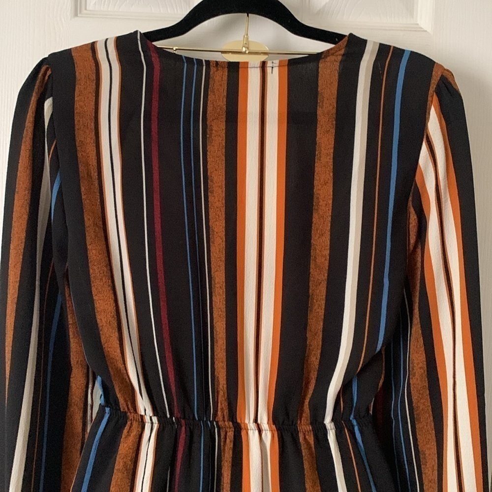 Le Liz Brown & Black Dress Size M - Picture 4 of 10